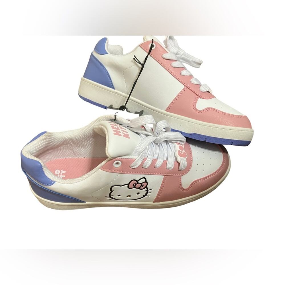 Hello Kitty Pink and White Sneakers NWT women's size 11